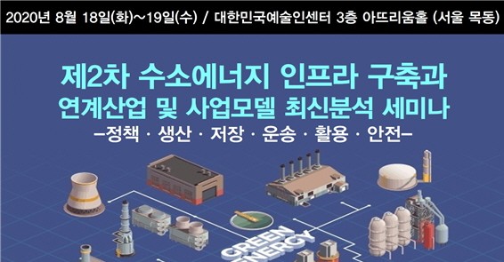 제2차 수소에너지 인프라 구축과 연계산업 및 사업모델 최신분석 세미나 개최