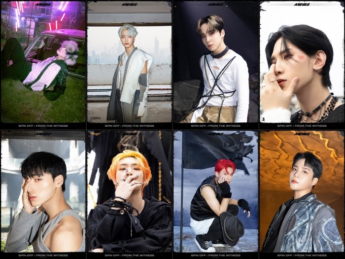 에이티즈, ‘스핀 오프 : 프롬 더 위트니스’ 2차 개별컷 공개…거친 공간 속 8색 빛