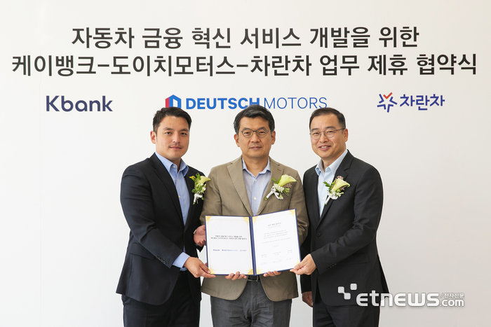 케이뱅크, 자동차 대환대출 출격…도이치모터스와 MOU