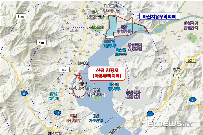 국내 최초 마산에 제2자유무역지역 신규지정
