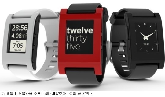 스마트시계 페블, 화면 꾸미기 기능 개방