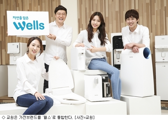 교원, 가전 브랜드 웰스로 통합