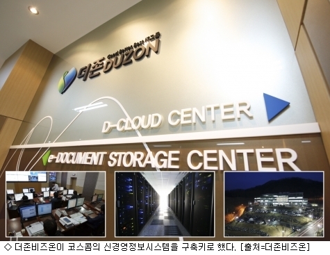 더존비즈온, 코스콤 신경영정보시스템 구축