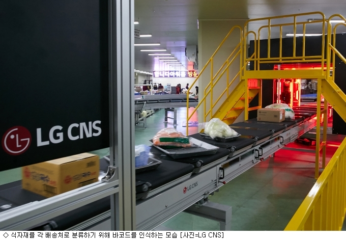 LG CNS, 식자재 자동분류시스템 개발