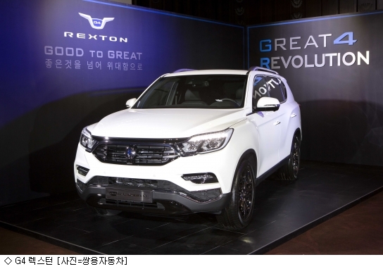 쌍용차, 5월 내수 1만대 판매…G4 렉스턴 2천700대