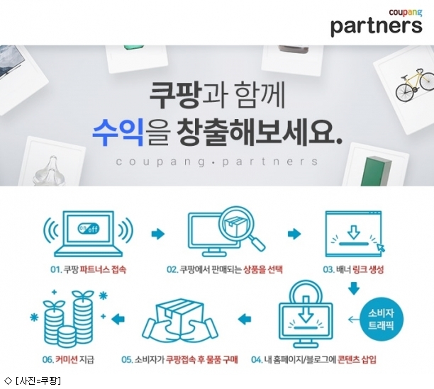쿠팡, 온라인 제휴마케팅 쿠팡 파트너스 론칭