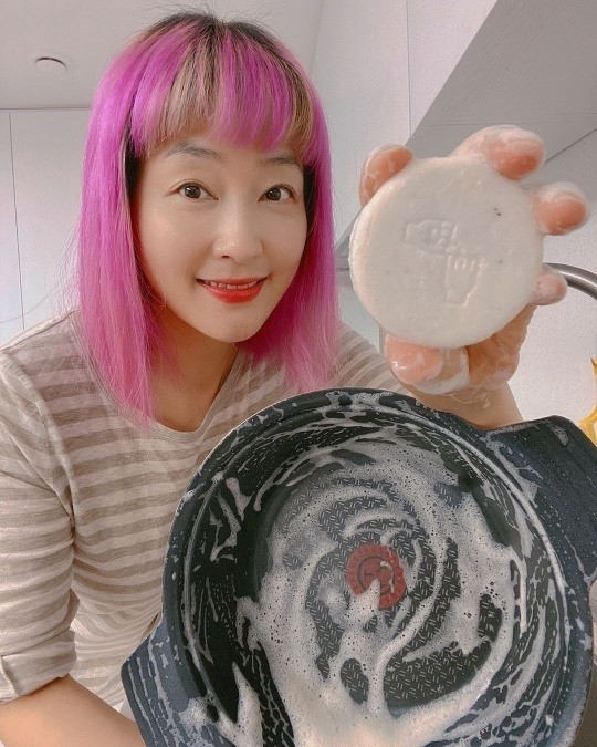 액상세제 대신 설거지바 박진희, 제로웨스트 챌린지 동참