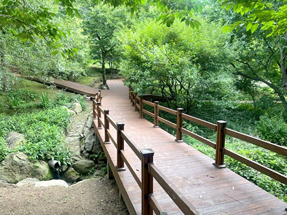 용인시, 용인자연휴양림 야생화단지 산책로 새 단장