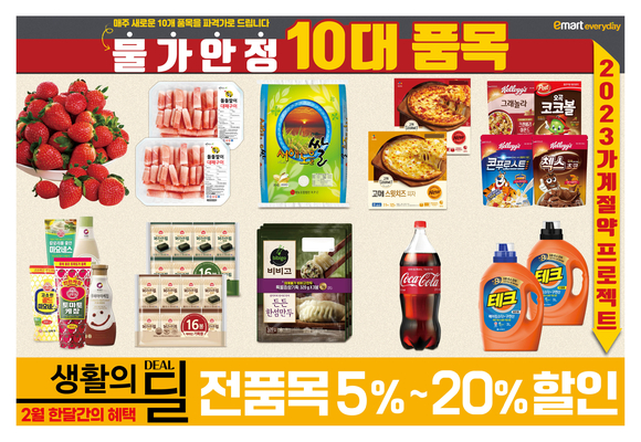 이마트에브리데이, 2월 한 달 가계절약 프로젝트 진행