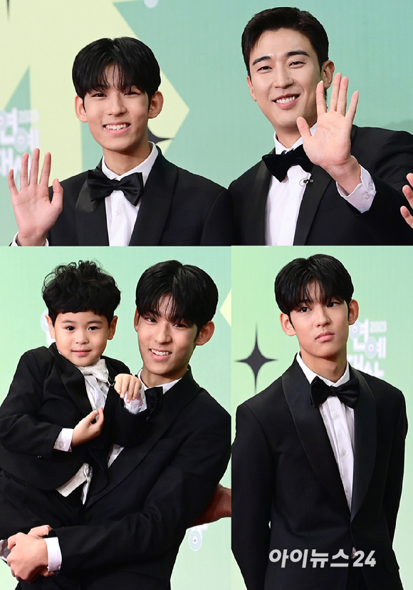 사랑하면 닮아가요…강경준♥장신영 아들 정안, 아빠 붕어빵 훈훈 비주얼 [엔터포커싱]