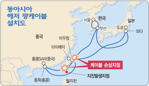 대만 해안 강진…亞 금융전산 마비 ‘혼란’