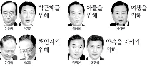 현역 의원 ‘불출마의 변’도 가지가지