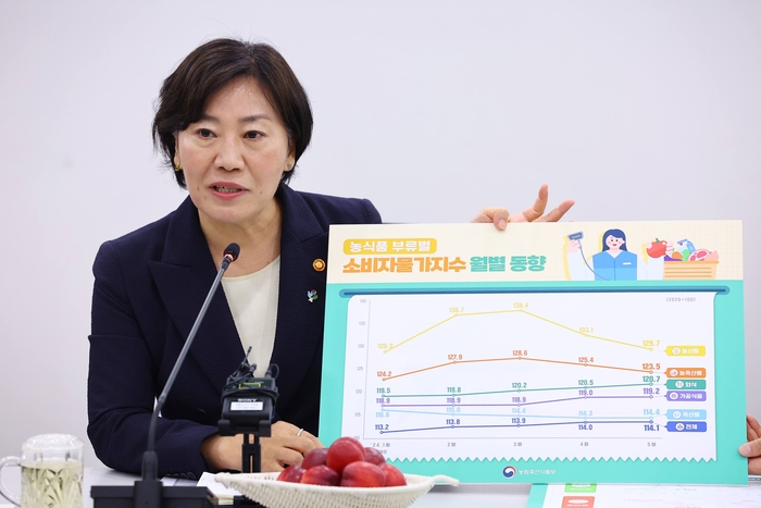 송미령 장관 “양곡·농안법 대안 8월 마련…농산물 물가 안정세”