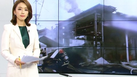 자동차정비공장 가스통 폭발...3명 다쳐
