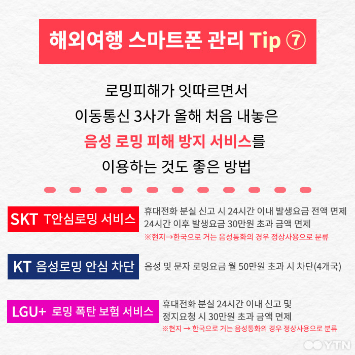 [한컷뉴스] 기분 좋은 여름휴가 로밍 폭탄 맞지 않으려면