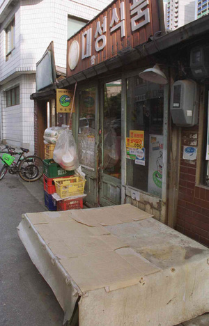 구멍으로 물건 주고받아 구멍가게?