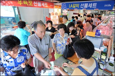 LA갈비로 한가위 선물 북새통