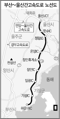 부산-울산 민자고속도로 12월 말 준공