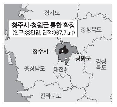 청주·청원 3전4기 극적 통합 성공