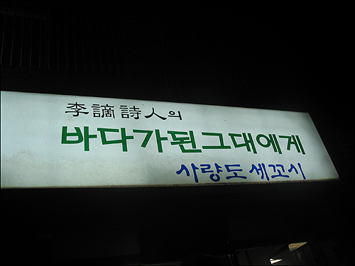 늦가을, 바다가 된 그대에게 보내는 생선회 편지