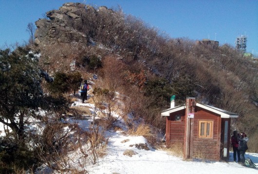 영하 13도 속 산행, 가르침 좀 얻을까 했더니...