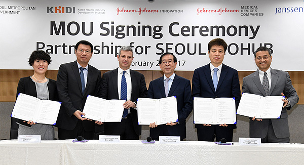 세계적인 헬스케어 회사 J &J, 서울시와 손잡았다