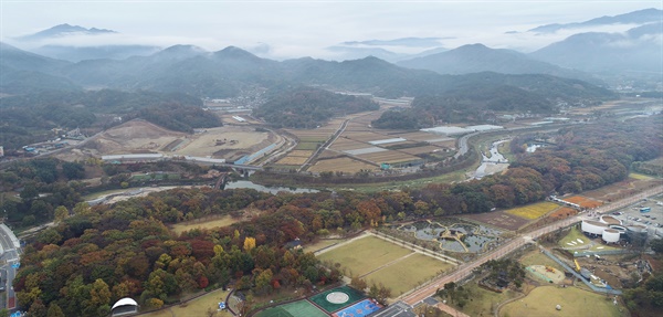 [함양] 천연기념물 상림공원, 늦가을 단풍 물들어