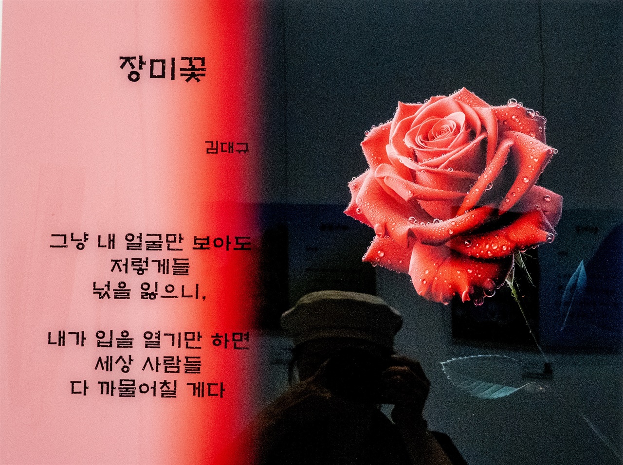 얼핏 보면 꽃밭인 시화전... 관람객들이 기뻐하길
