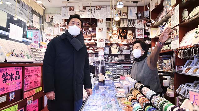 소공지하도상가 찾은 오세훈 “합리적으로 임대료 결정될 것”