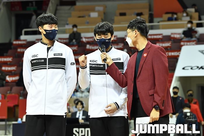 [JB화보] KGC인삼공사, 104-99로 SK에 홈승리