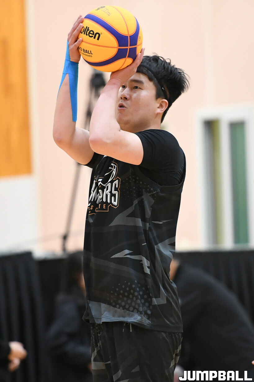 [JB포토] 2024 KBA 3x3 코리아투어 인제대회, 리그 일반부 데상트 범퍼스 이강호 슛은 자신있어
