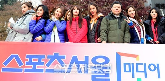 [SS포토] 스포츠서울미디어 마라톤 참가한 나인뮤지스-곽승준 전 위원장