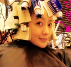 김희선, 남편과 커플 파마했어요 눈길