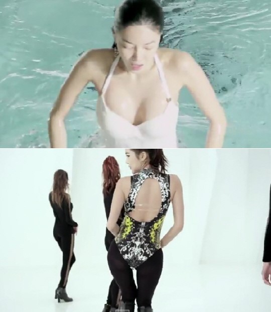 NS윤지 뮤비 공개, ‘수영복+투명 속옷 끈’ 육감몸매 과시 ‘야시시’