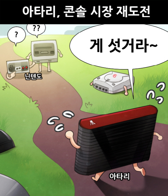 [게임 만평] 아타리 쇼크 주역 아타리 콘솔 게임 시장 재도전