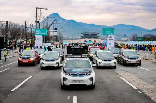 BMW 딜러 도이치모터스, 서울국제마라톤에 전기차 i3 지원