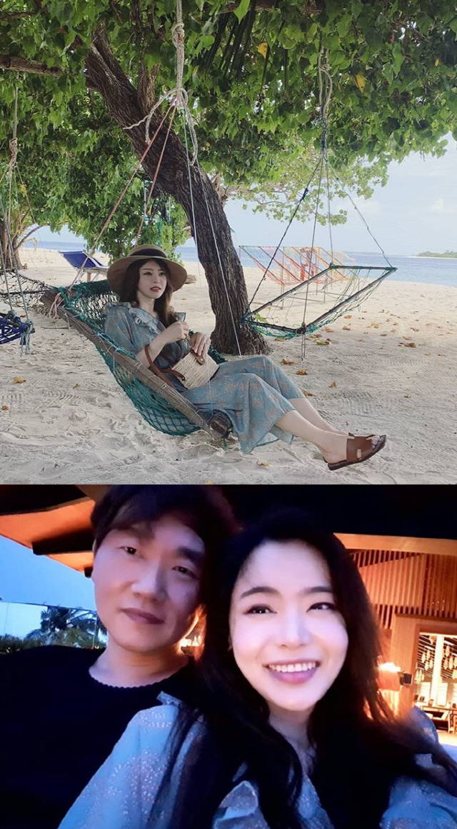 살쪄서 겨우 들어간 수영복…서유리, 신혼여행서 뽐낸 글래머 몸매