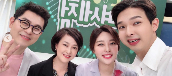 류지광, 김용만과 다정 인증샷 저의 영원한 호빵맨 용만 형님