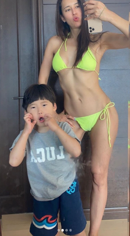 에바 포피엘, 아들 앞에서 비키니 몸매 과시 54kg, 마지막 다이어트 시작