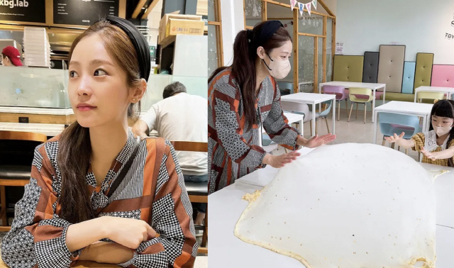 ♥문희준 소율, 만삭에 10kg 넘게 쪘는데...힘들어도 딸과 데이트 애틋