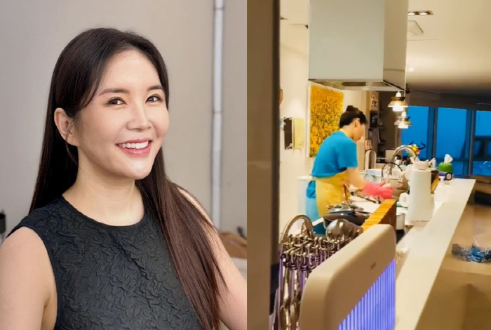 장영란 딸에게 도촬 당함 설거지하며 막춤 삼매경..집에서도 비타민 에너지