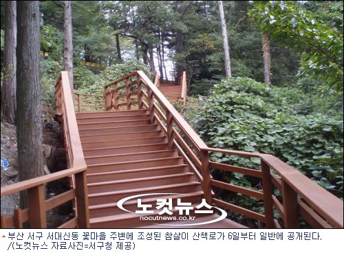 부산 꽃마을에 참살이 산책로 들어서
