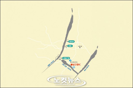 전북 고창-담양간 고속道 남고창IC 오늘 개통