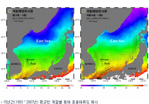 정확도 한층 높아진 동해 해류도 나온다