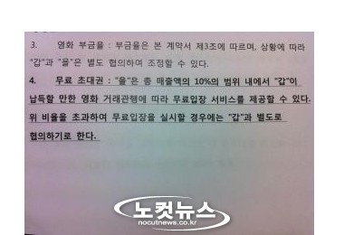 대형 복합상영관들, 영세 제작사에 무료초대권 착취