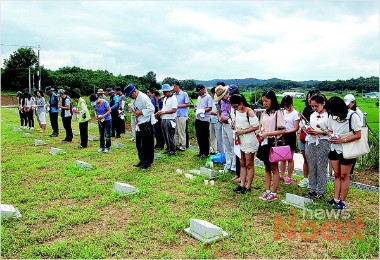 관광공사, 中유학생과 중국군 묘지 봉사활동
