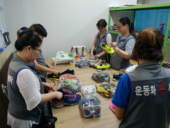 집에서 빤 듯 반짝반짝 운동화 세탁자활사업 안착