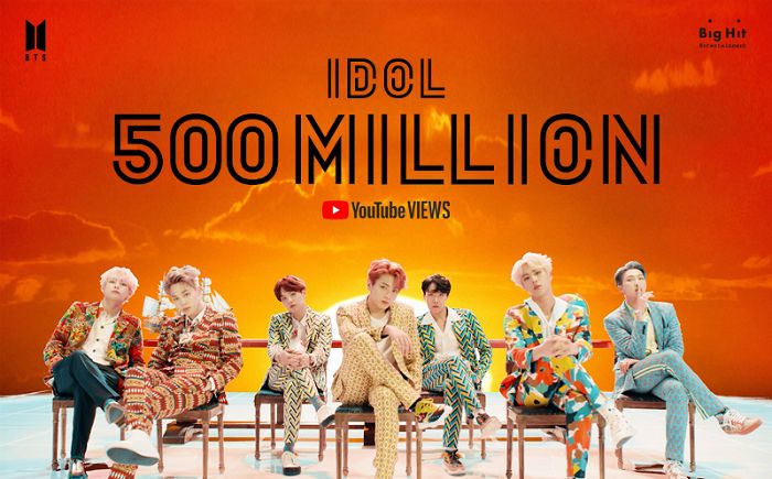 방탄소년단 아이돌 뮤직비디오 5억뷰 돌파