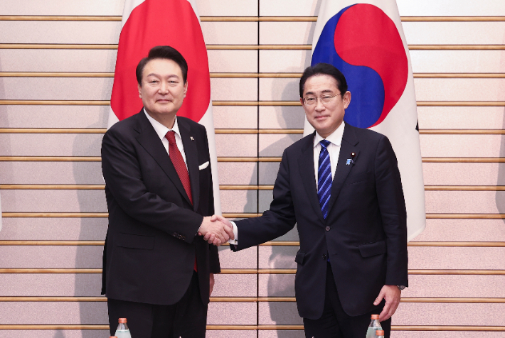 尹대통령 일본은 협력해야 할 파트너…기시다 새로운 장 기쁘다