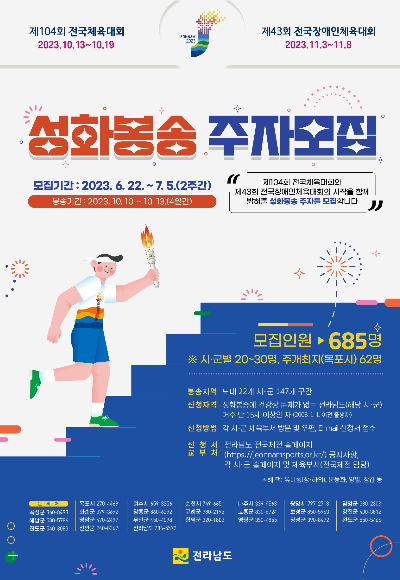 전남도, 전국체전 밝힐 성화 해남 땅끝·나로우주센터에서 특별채화
